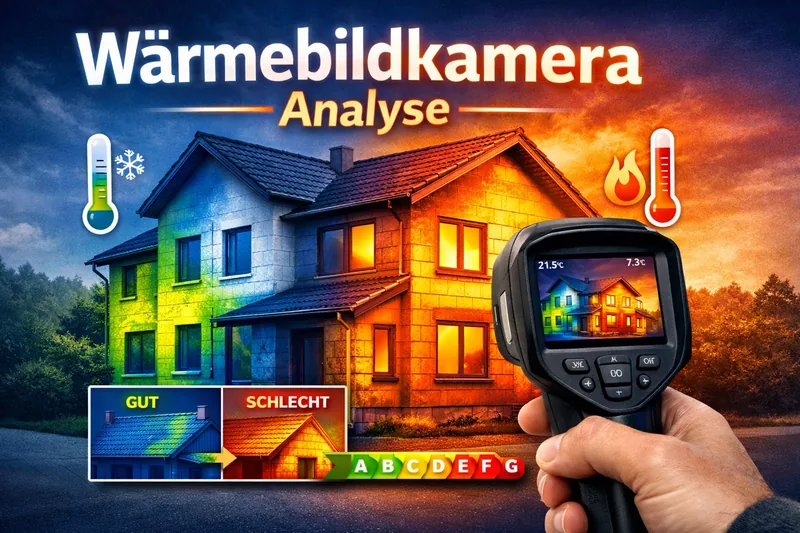 Wärmebildkamera-Analyse - Thermografie zur Erkennung von Energieverlusten